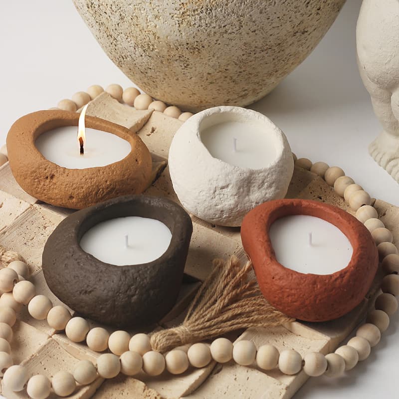 Cross-border Creative Candle Home Fragrance Minimalist Decorative Ceramic Candle Cup Nordic Candle Holder Ornament