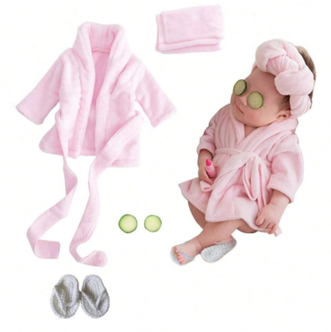 New Cross-Border Newborn Photography Bathrobe Baby Pajamas Studio Photo Outfit for Boys and Girls