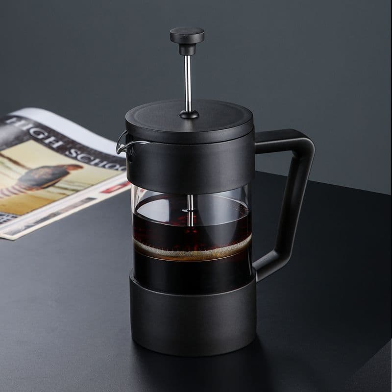 French Press Coffee Maker with Manual Brewing Set, Stainless Steel Filter, and Tea Infuser for Home Use and Wholesale