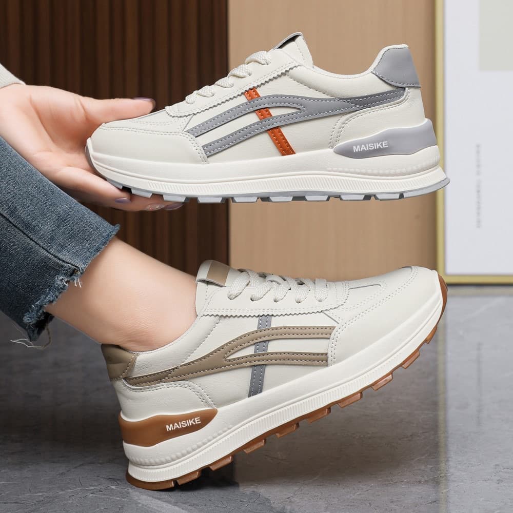 Women's Shoes 2025 New Versatile White Mesh Casual Sports Shoes for Women, Cross-Border Wholesale Drop Shipping