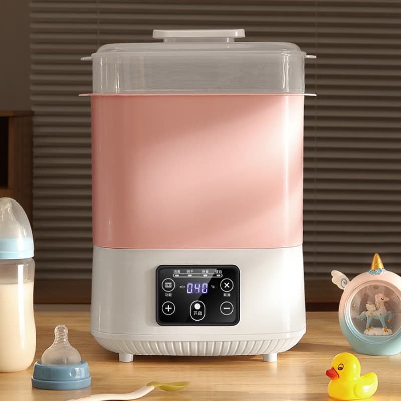 Large Capacity Sterilizer, Home Baby Bottle Nipple Sterilizer with Dryer, 2-in-1 Automatic Steam Sterilizer