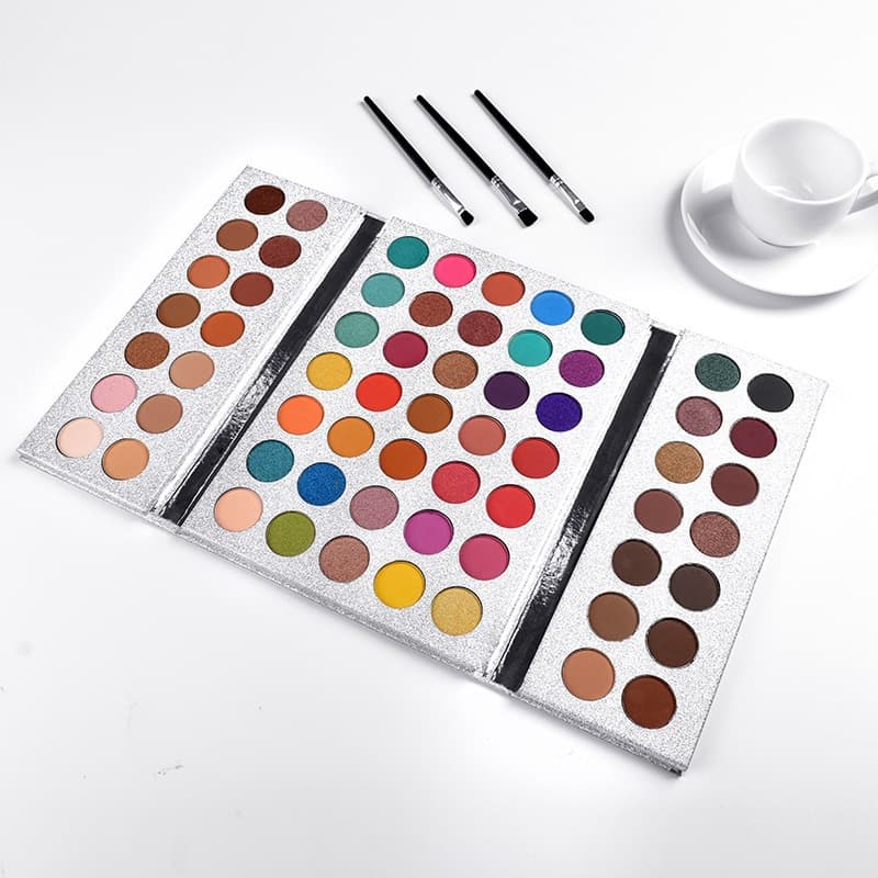 Cross-border Export to Europe and America Matte Pearl Stage Makeup 63-Color Eyeshadow Palette Large Palette Non-Smoky Long-Lasting Colorful