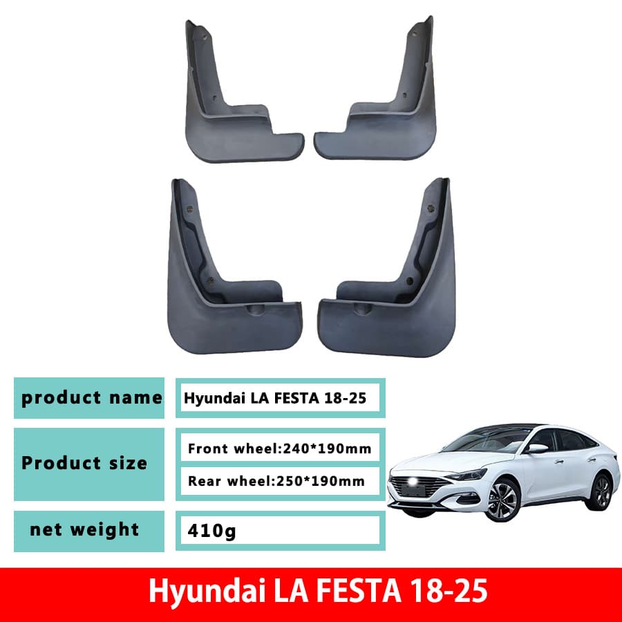 Dedicated mud flaps for Hyundai LAFESTA, compatible with both new and old models, mudguard modification accessories