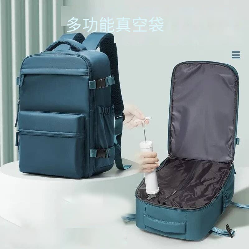 New Cross-Border Business Backpack, Large Capacity Unisex Compressible Vacuum Bag, Multi-Layer Laptop Backpack