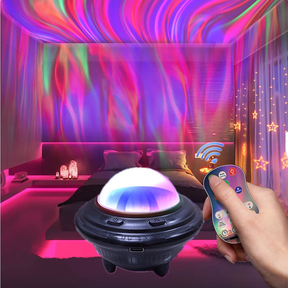 New Starry Sky Projector Lamp Night Light with GBRW Multi-color Modes Timer Decorative Light