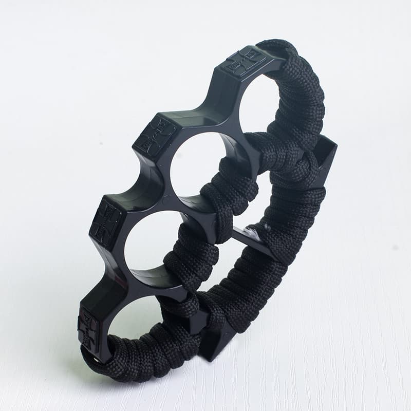 Plastic Self-Defense Knuckle Duster Legal Combat Weapon Warrior Clip-On Reinforced Four-Finger Hand Grip Portable