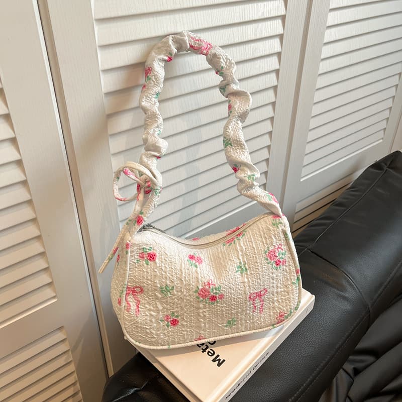 Drawstring Underarm Bag 2026 Spring New Style Casual Fresh Versatile Handbag Trendy Fashionable Women's Bag