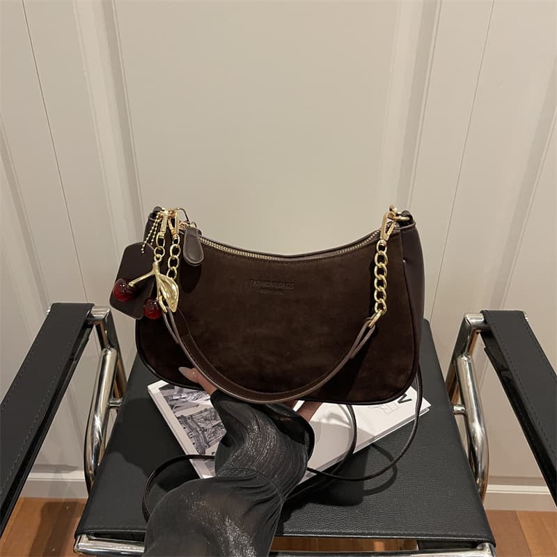 2026 Trendy Suede Spring New Simple Fashion Large Capacity Handheld Shoulder Crossbody Small Bag for Women