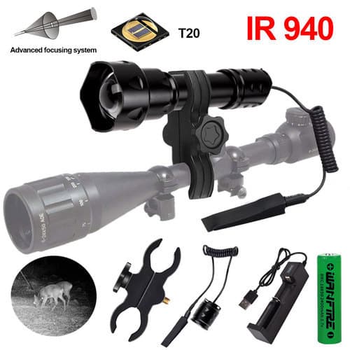 T20 Outdoor High-Power Flashlight LED Lighting Multi-Functional Aluminum Alloy Telescopic Zoom Red Green White Light Flashlight