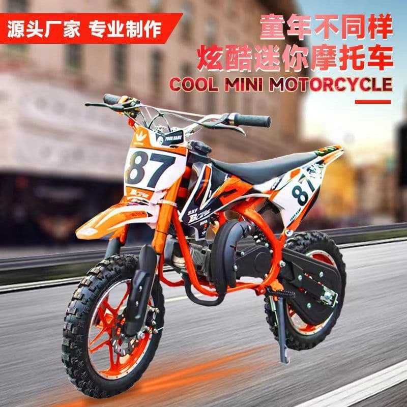 Children's Gasoline Motorcycle 49cc Mini Off-Road Dirt Bike Small Off-Road Mountain Motorcycle Mini Cross-Border Factory Wholesale