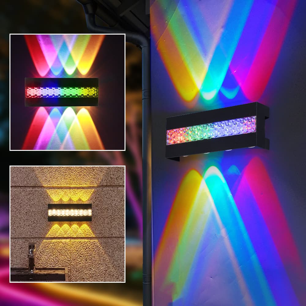【Up and Down Wall Washer】LED Wall Washer 6W 10W Outdoor Wall Light Wiring Type Villa Spotlight Fence Light