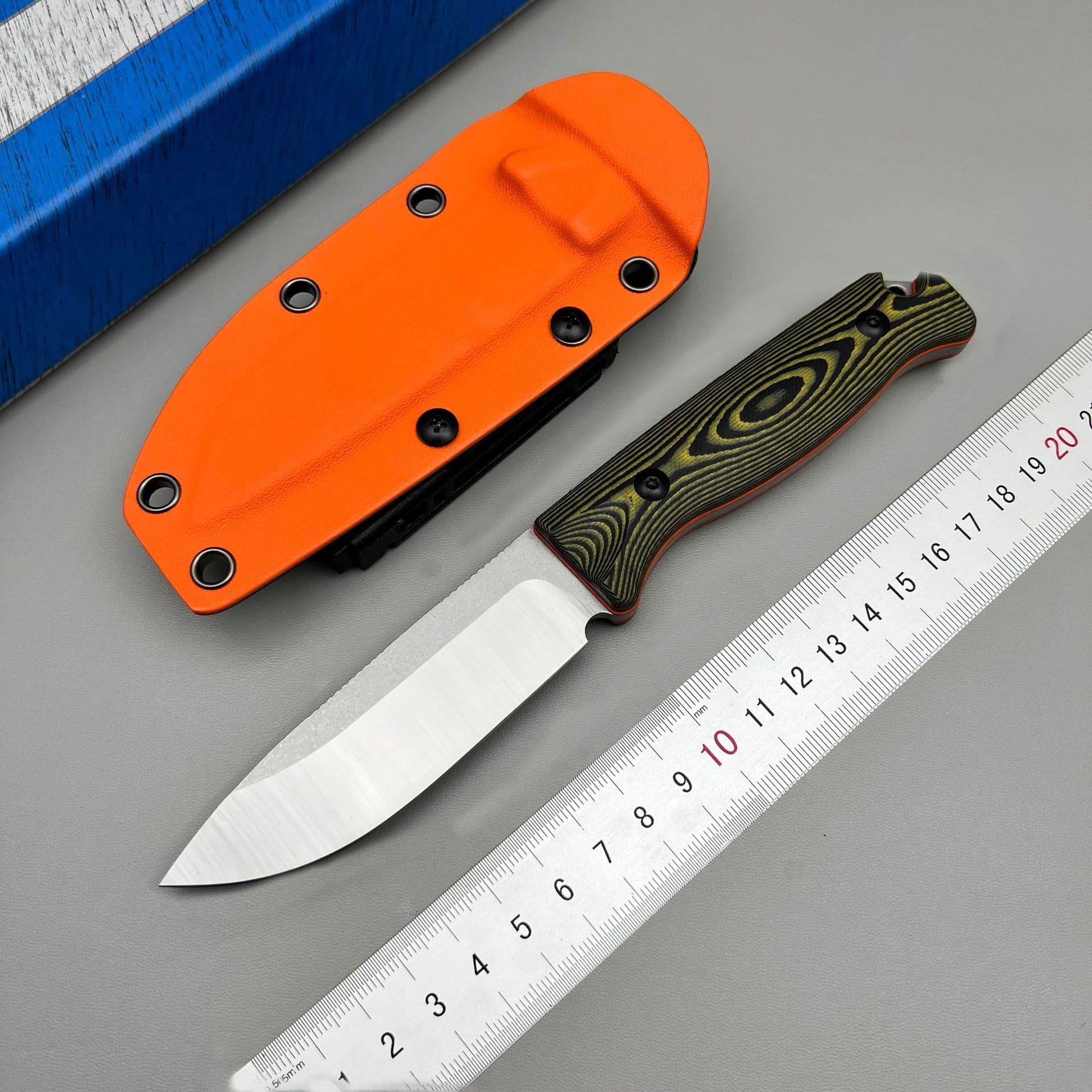 Hot-selling Cross-border Butterfly 15002 Straight Knife G10 Handle with K-sheath Outdoor Tool EDC Camping Portable Fruit Knife