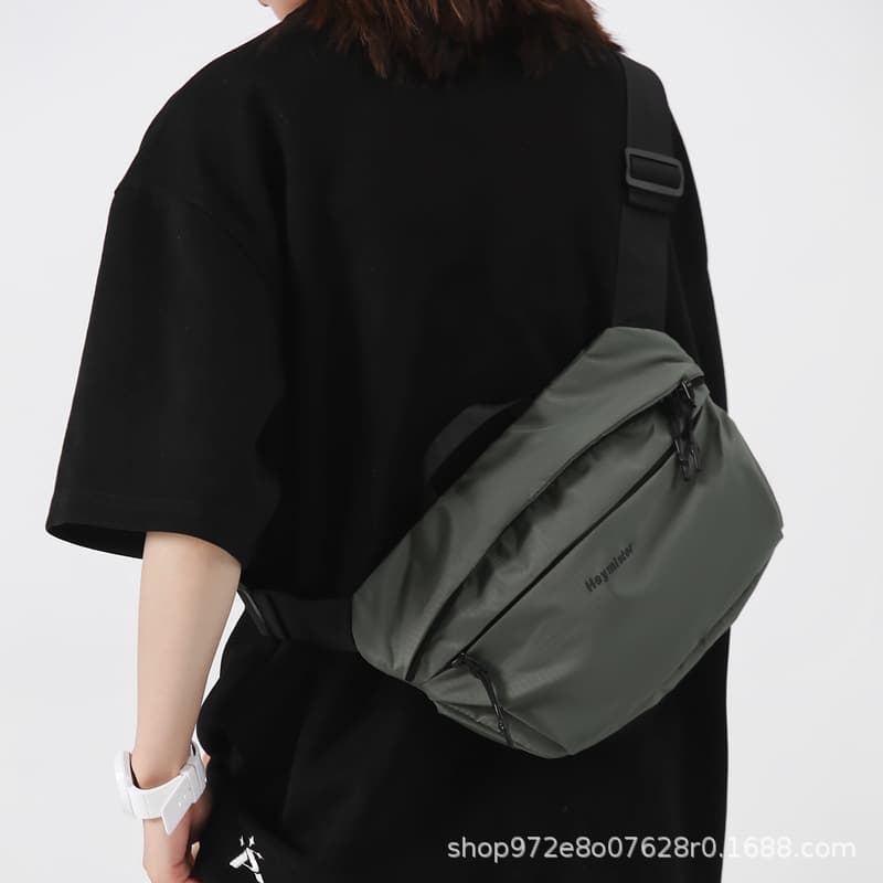 Chest Bag Crossbody Bag Men's Streetwear Nylon Phone Bag Simple Small Shoulder Bag Women's Bag High Quality Personality Hip Hop Single Shoulder Bag
