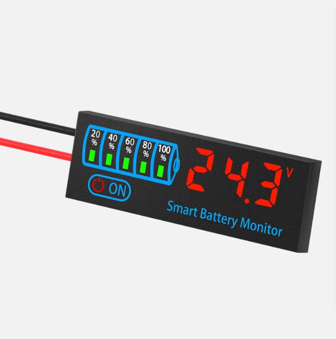 LED Voltage Battery Indicator DC7-55V 12V24V Lead-Acid Lithium Battery Universal Battery Level Display