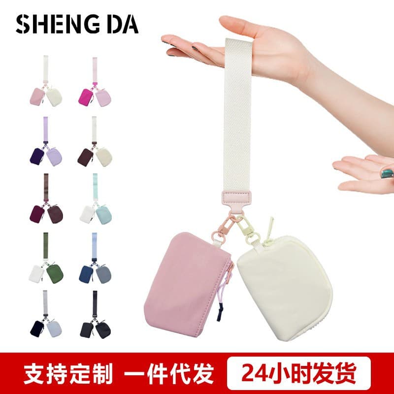 New Crossbody LULU Style Waist Bag Nylon Waterproof Chest Bag Outdoor Sports Running Phone Bag Versatile Sling Waist Bag