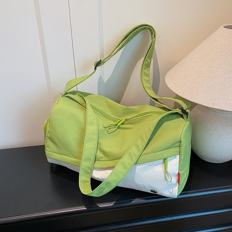 Casual Wet and Dry Separation Gym Bag Solid Color Casual Yoga Sports Bag Large Capacity Short Trip Shoulder Crossbody Travel Bag