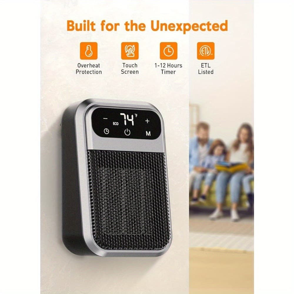 Cross-Border New Household Warm Air Heater, Small Electric Warmer Superconducting Fast Heating Mini Electric Heater for Bedroom Whole Room