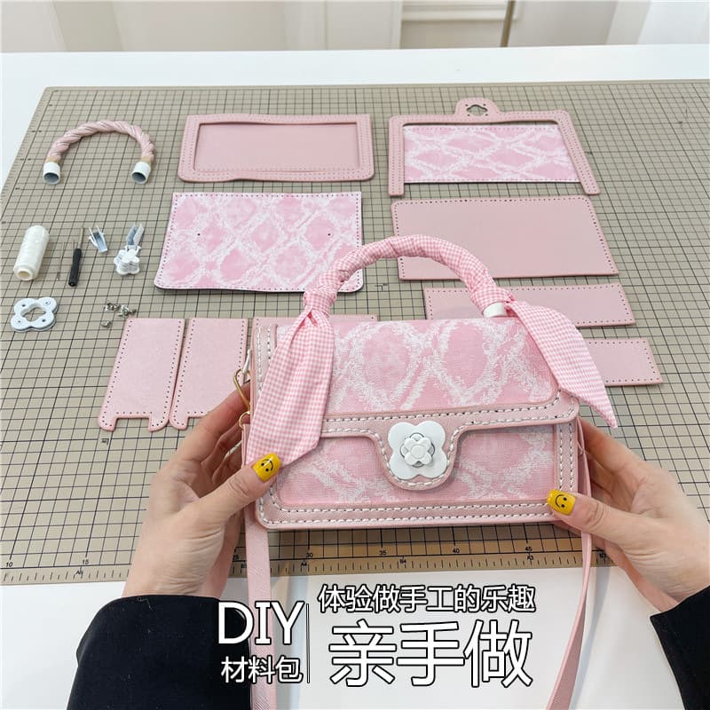 Handbag Douyin same style diy handmade woven bag armpit bag gift homemade women's bag single shoulder crossbody bag