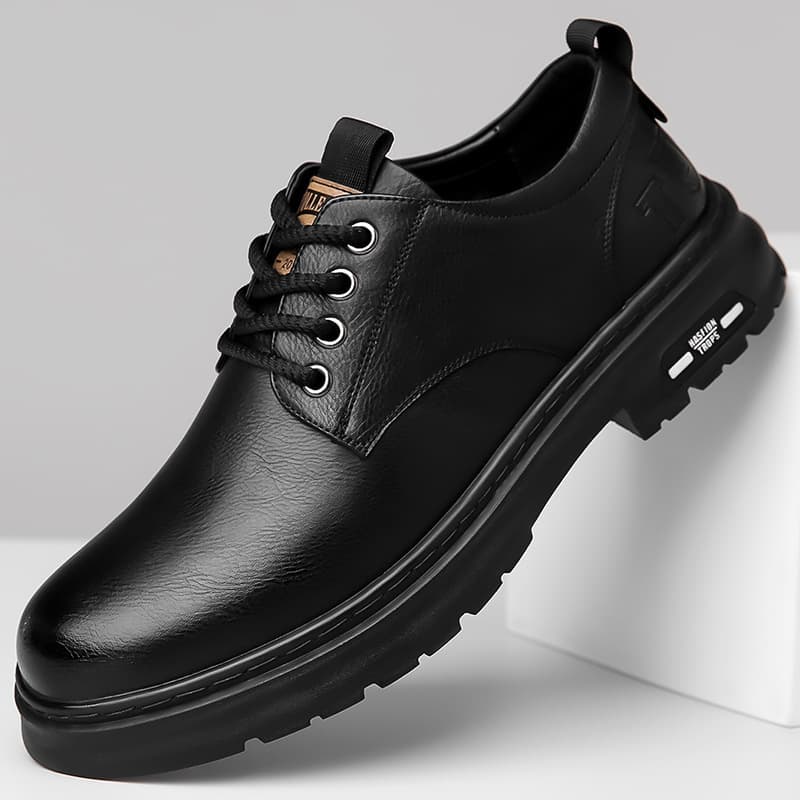 Leather shoes 2025 men's new spring business casual shoes men's British style soft-soled work shoes casual leather shoes