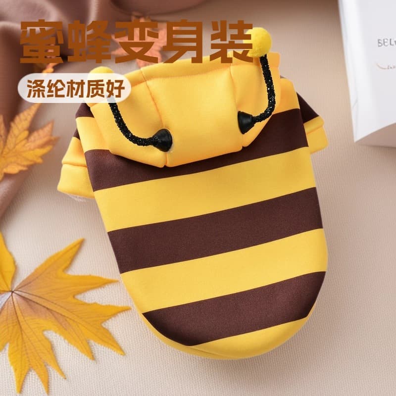 Dog Winter Clothes for Small Puppies and Cats Bee Costume Schnauzer Teddy Pet Clothing