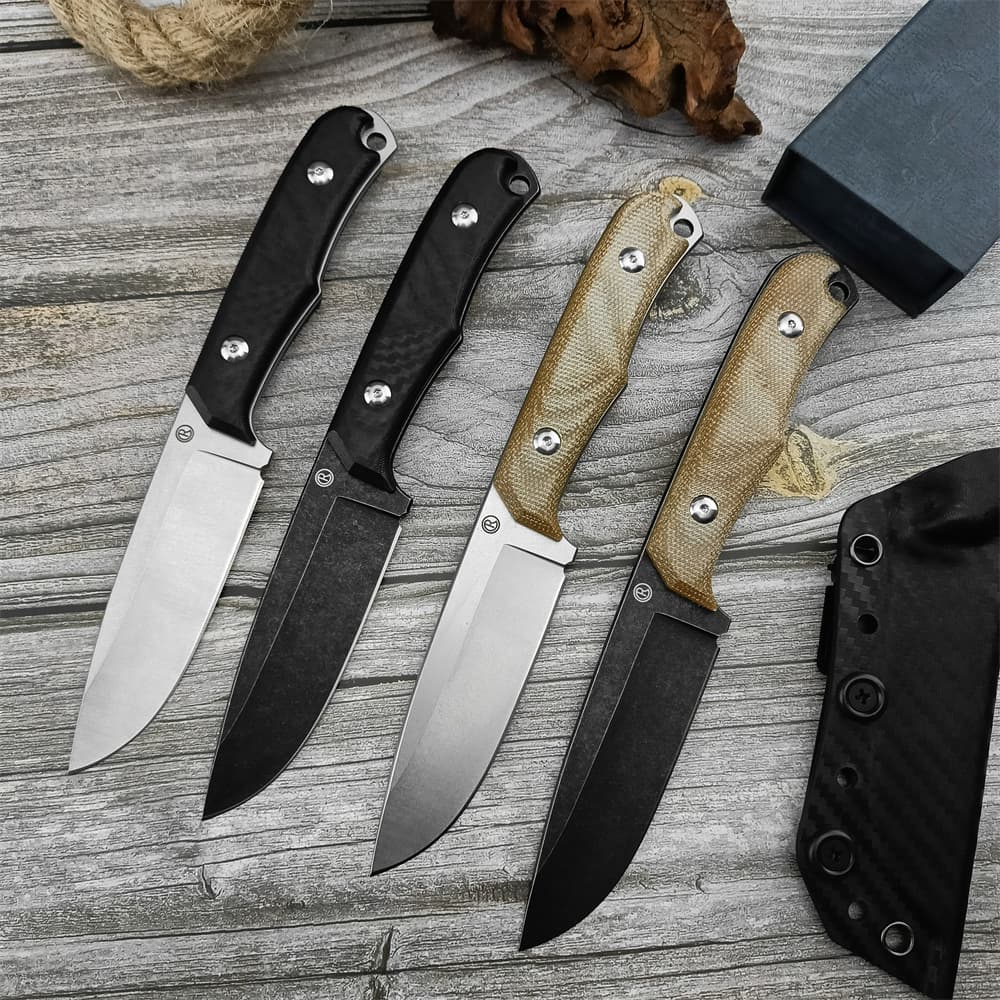 Cross-border New R Small Straight Knife Outdoor Knife Field Survival Knife High Hardness Camping Multifunctional Portable Small Knife