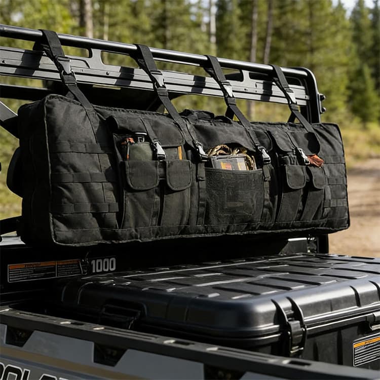Outdoor Car Seat Back Tactical Bag Multi-Pocket Large Capacity Vehicle Tactical Storage Bag Rifle Bag for Export
