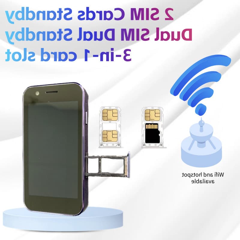 Mini Smart Android Google Pocket Student Phone Cross-Border Hot Selling Black Tech WiFi Backup Phone