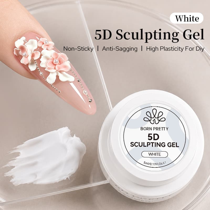 BORN PRETTY Cross-border Nail Art 5D 3D Modeling Gel Polish No-Wipe Non-Sticky Soft Candy Sculpting Gel