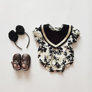 2026 Baby Bodysuit Baby Clothing Girls Dress Sister Matching Outfits Dress Kids Clothes Cotton Korean Style Short Sleeve