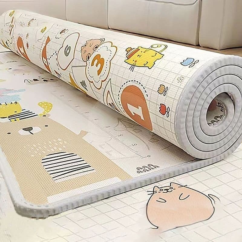 Anti-fall thickened baby crawling mat foldable baby carpet household foam floor mat paving moisture-proof picnic mat