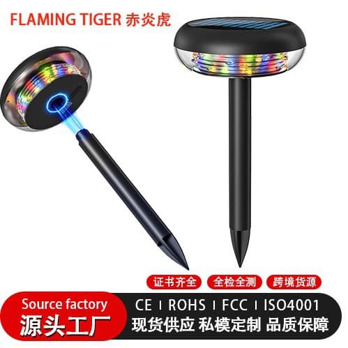 Solar Ground Spike/Buried Light, Dual-use Courtyard Wall Lamp, Outdoor Waterproof Landscape Decorative Lawn Light, LED Garden Lamp