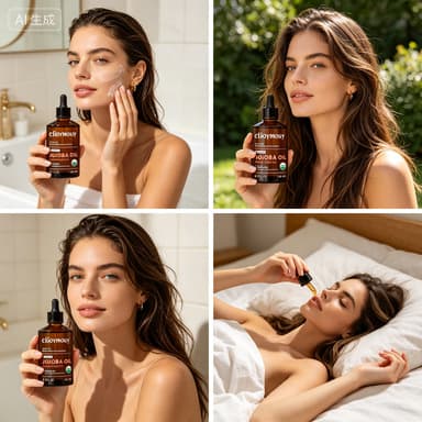 Cross-border JOJOBA OIL 100% Pure Organic Cold-Pressed Jojoba Oil for Skin and Hair OEM Factory Customization