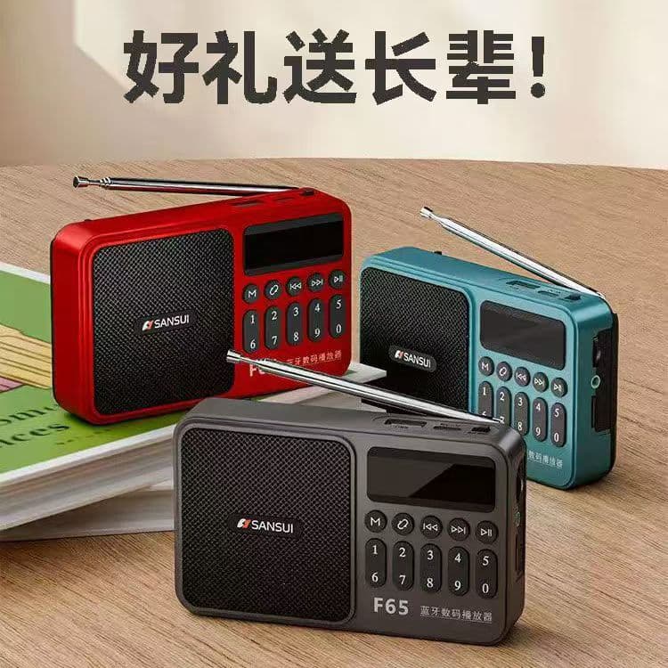 Sansui F65 Radio Card USB Bluetooth Speaker Mini Portable Walkman