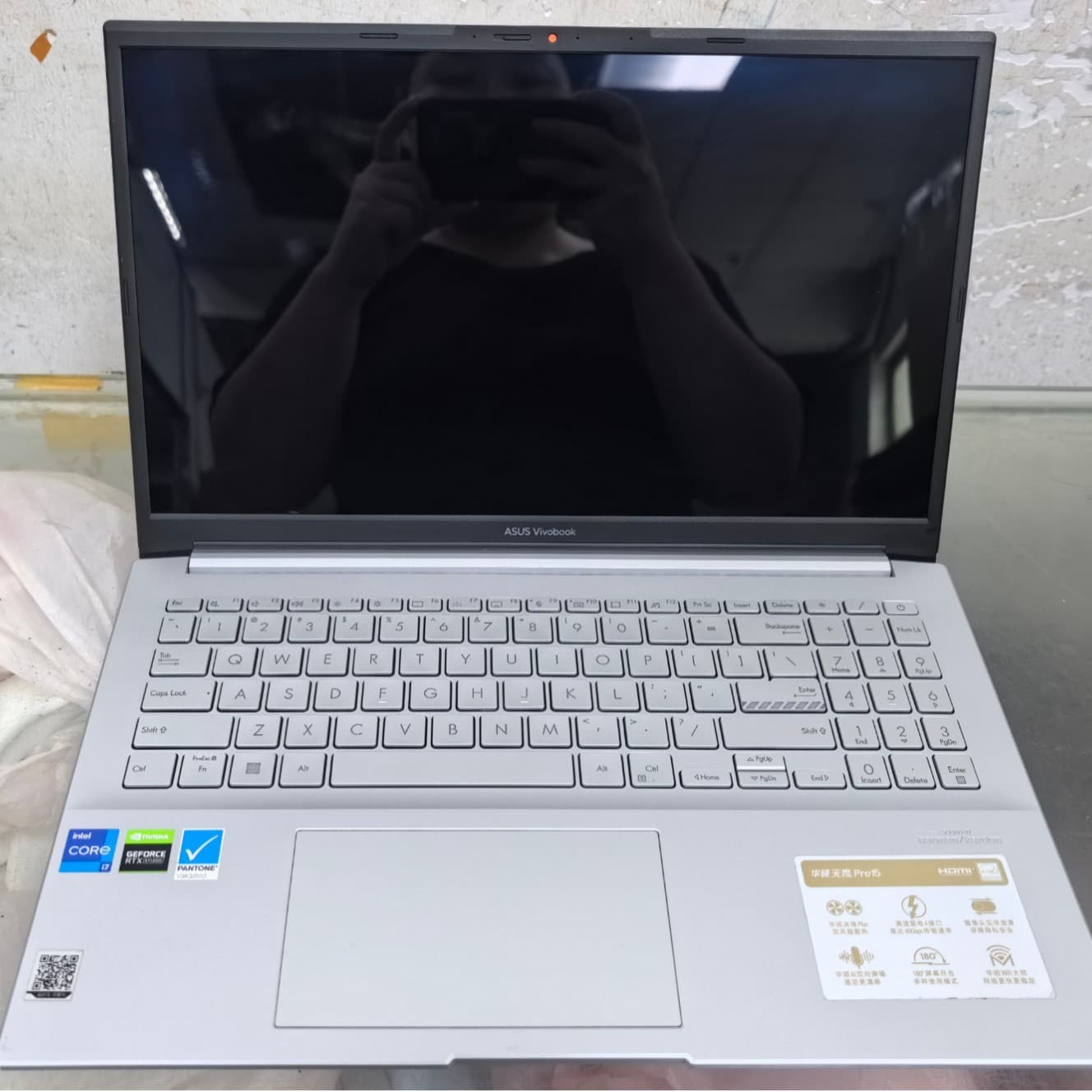 Laptop Fearless PRO15 I7-12700H16G2.8K screen silver white thin and light gaming notebook
