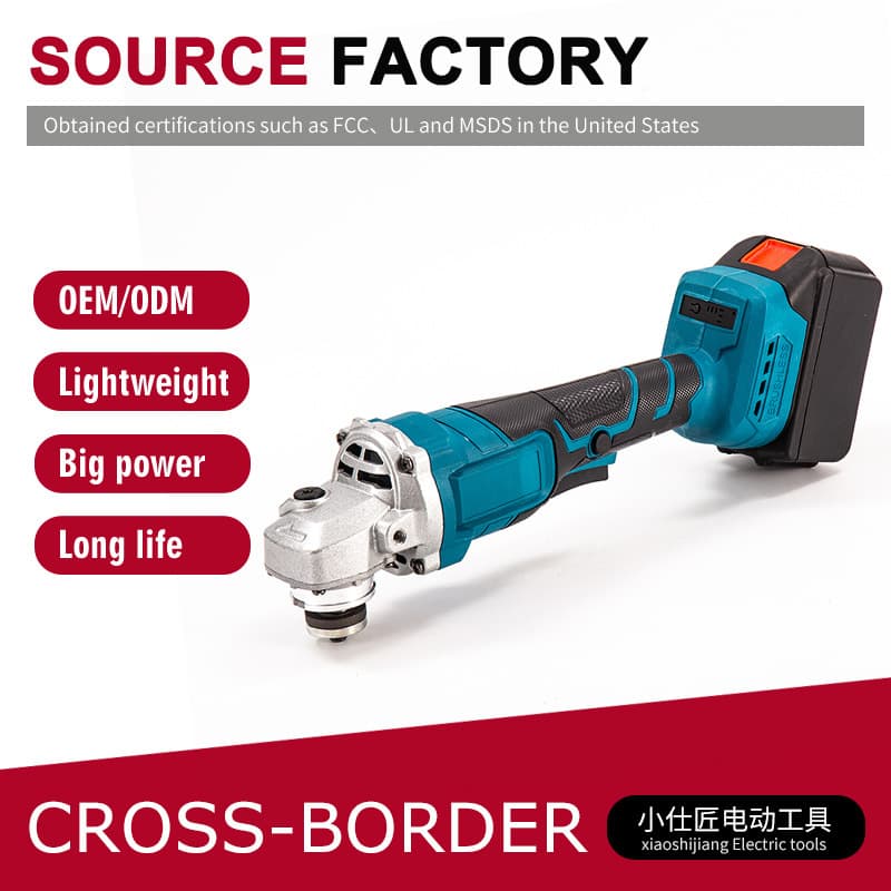 Rechargeable Multi-Function Lithium Battery Angle Grinder Cordless Polishing Grinding Home Use Brushless High Power Cutting Machine