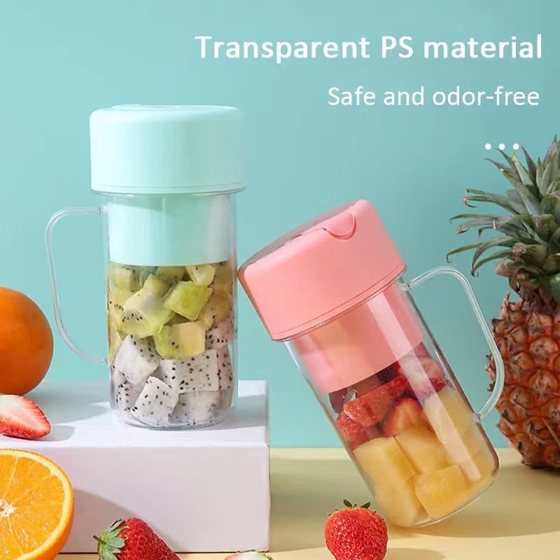 Cross-border straw-style juicing cup, household juicer with USB charging, portable juice maker