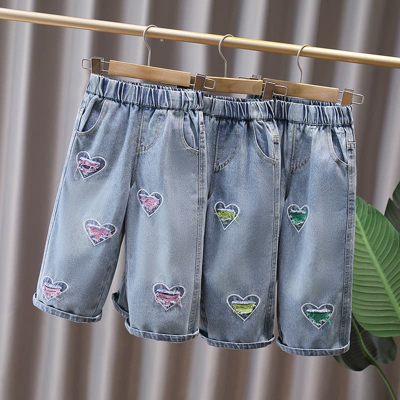 Girls' Denim Straight Pants Spring and Autumn 2026 New Girls Loose Casual Pants Loose Large, Medium and Small Pants Spring Clothes