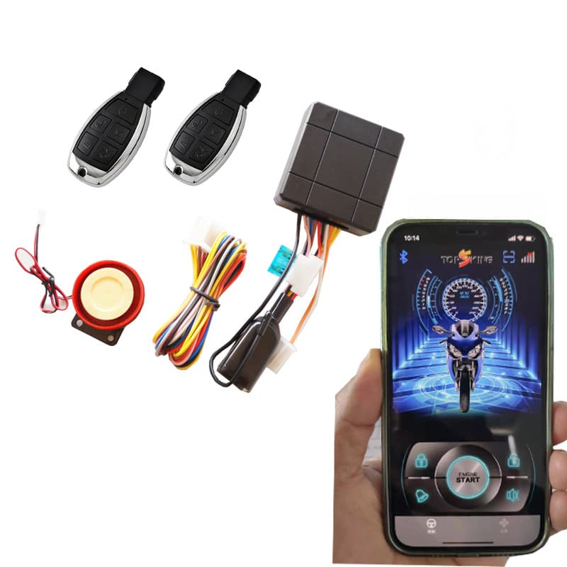 Motorcycle Alarm Anti-Theft Alarm System with Mobile APP Control and Remote Start