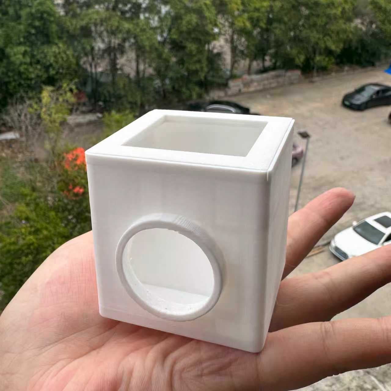 In-stock waist-level viewfinder, same as Evil Cultivator's, with housing, 50mm optical lens, DIY Fresnel lens, and 3D printing.