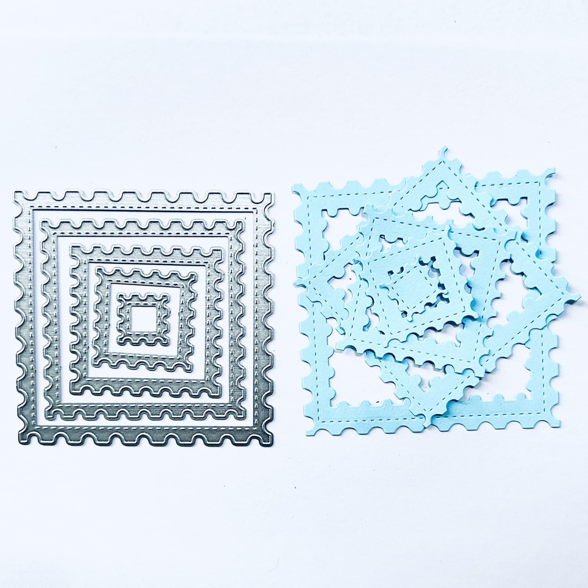 2025 Amazon Hot Selling Cutting Die Carbon Steel Embossing Die Template Square Gear Frame