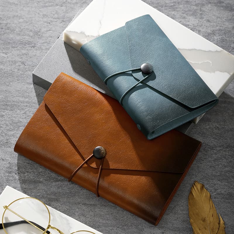Leather Cover A6 Pocket Travel Notebook TN Style Loose Leaf Planning Journal Portable Size for Business And Daily Use