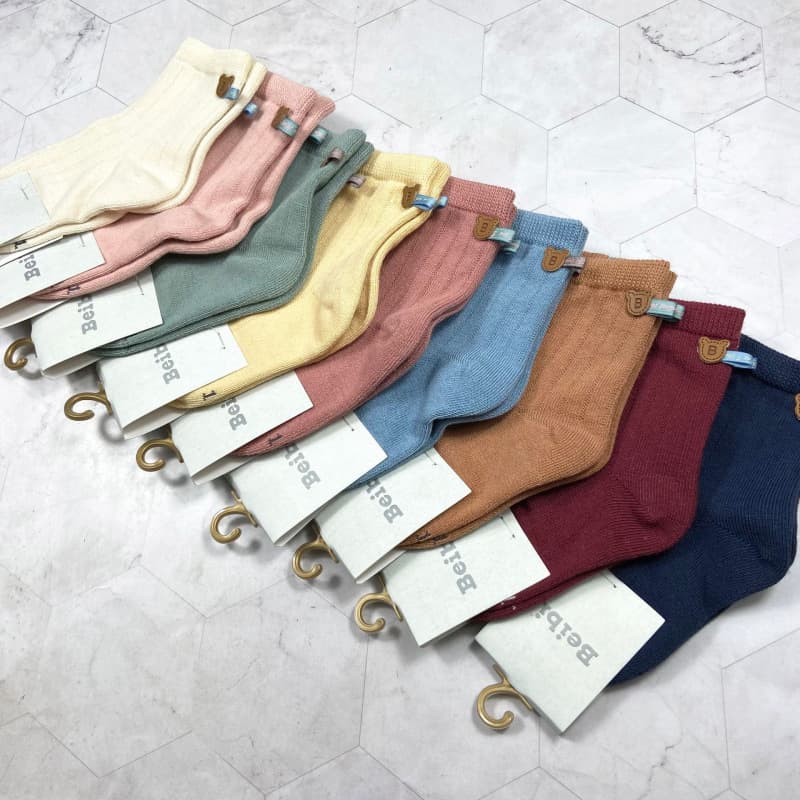 Baby Infant Socks Cute Solid Color Girls Cotton Socks Spring Autumn Wings Newborn Baby Thick Mid-Calf Socks Girls Wholesale