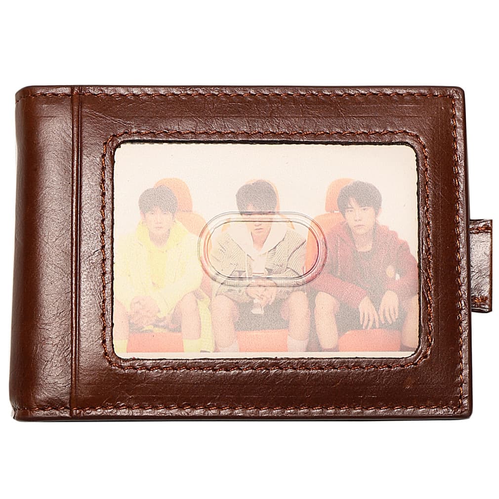 First layer cowhide RFID card holder manufacturer men's wallet dollar bag wallet wallet wholesale spot