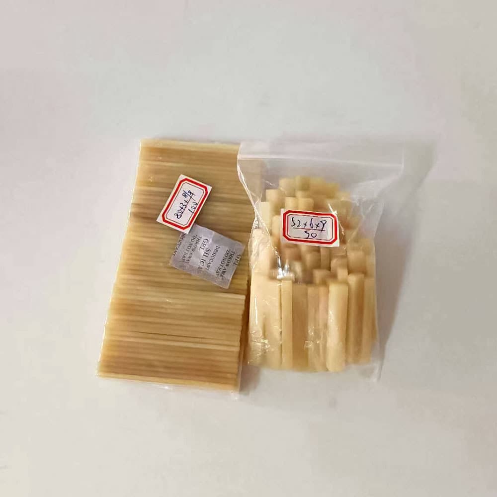 Classical Guitar Natural Cow Bone Nut 52*6*9mm Nut 48*6*9mm / Saddle 80*3*9mm 6-String Saddle