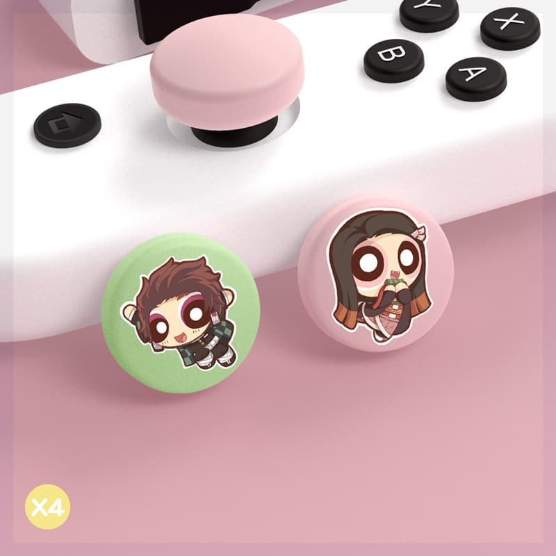 Compatible with Switch OLED Game Console Joystick Caps Joy-Con Set for Lite Controller Caps TPU Buttons