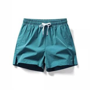 Men's Summer Fashion Solid Color Sports Loose Comfortable Shorts Men Teenagers Athletic Running Fitness 4-Point Shorts