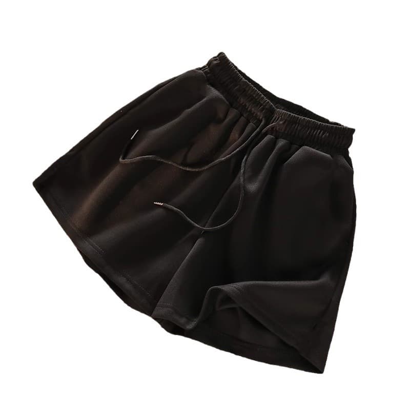 Casual Shorts Wide Leg Lounge Shorts Women Summer Korean Style Loose Thin High Waist Casual Cool Sport Hot Pants