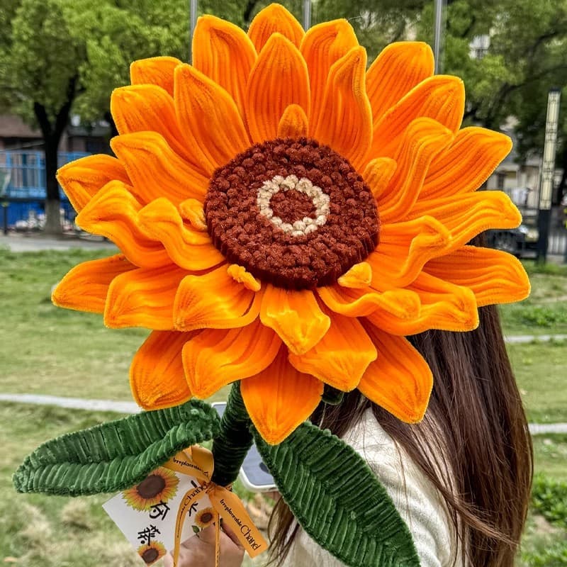 High school and college entrance examination diy giant twist stick sunflower bouquet handmade materials won the first prize in one fell swoop simulated flower graduation
