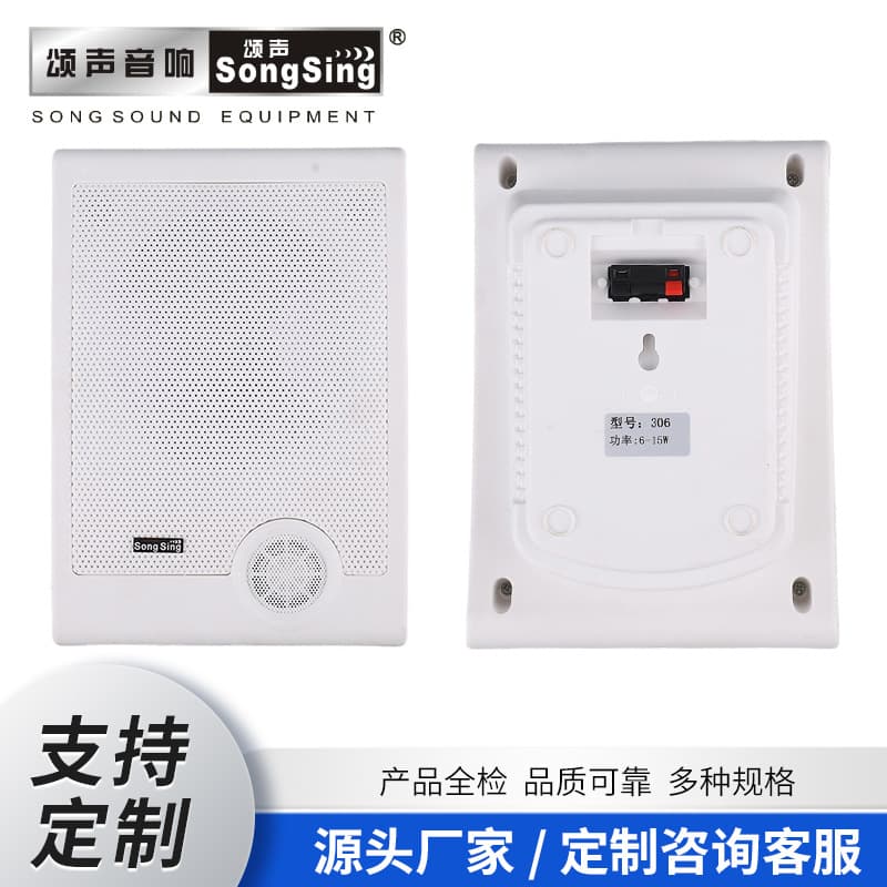 Custom Wholesale 6.5-inch Wired Wall-Mount Speaker 15W Indoor Outdoor Classroom Conference Room Wall-Mount Meeting Speaker