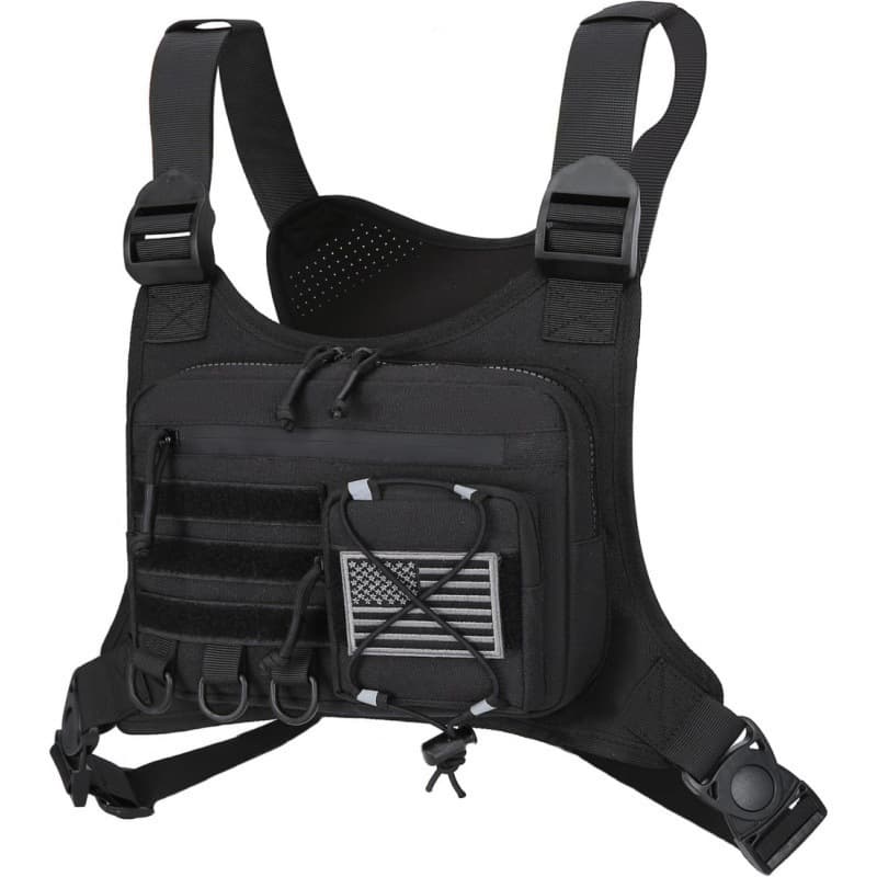 Tactical multifunctional outdoor vest bag large capacity multi-pocket jungle adventure hidden waterproof men's fitness chest